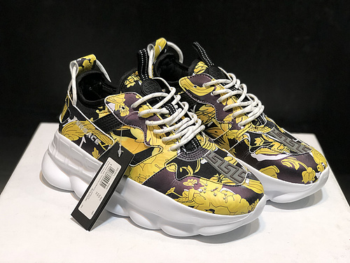 Italian luxury jewelry Versace_Versace 18 autumn and winter new men and women fashion trends thick bottom low-top casual sports shoes 36-45 yards-e7f6f58f